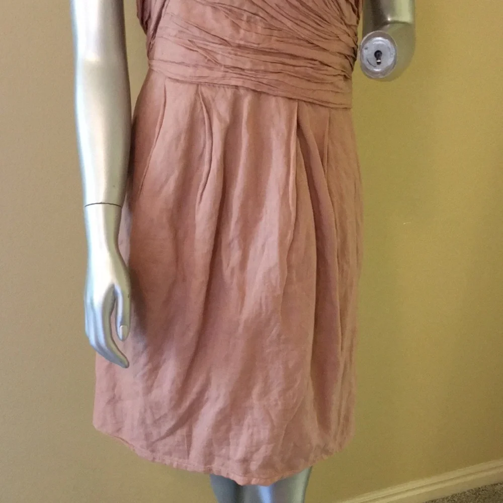 J. Crew Vivette Crinkle Cotton Metallic Dress